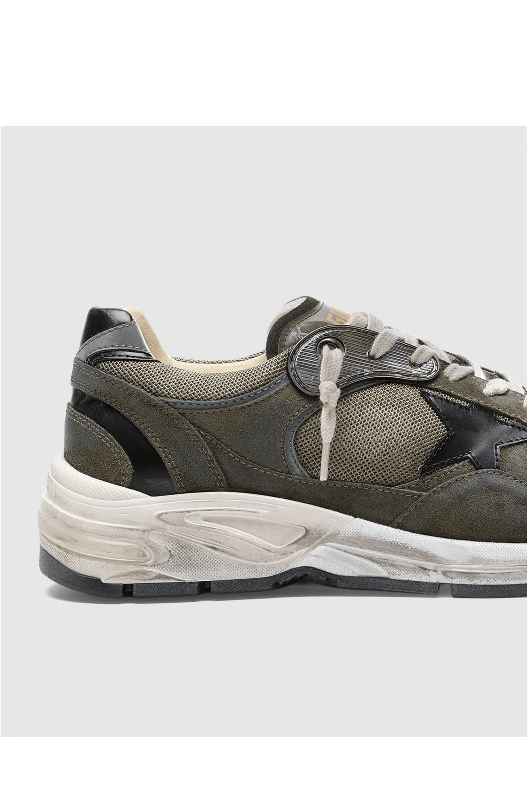 Sneakers Running Dad Noir Vert Gris Noir