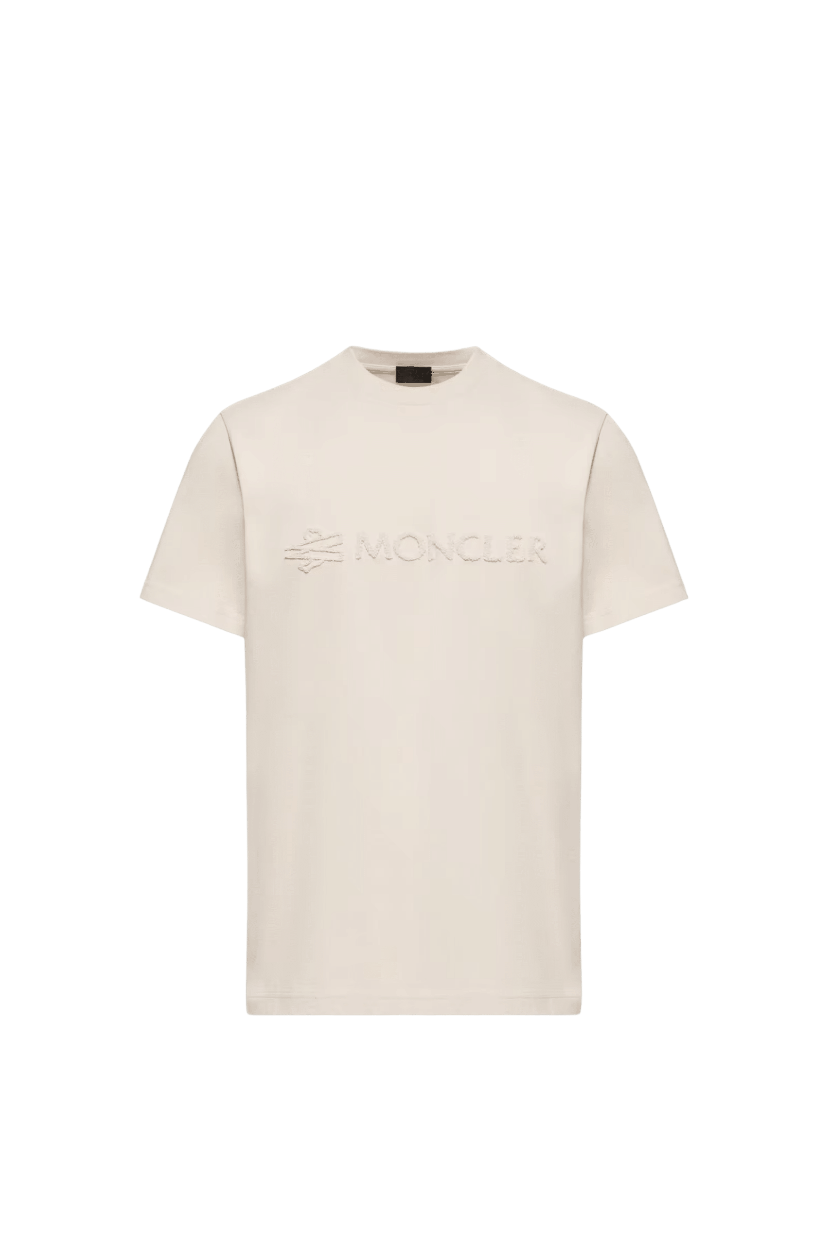 Tee-Shirt Coton Ivoire Logo Texturé
