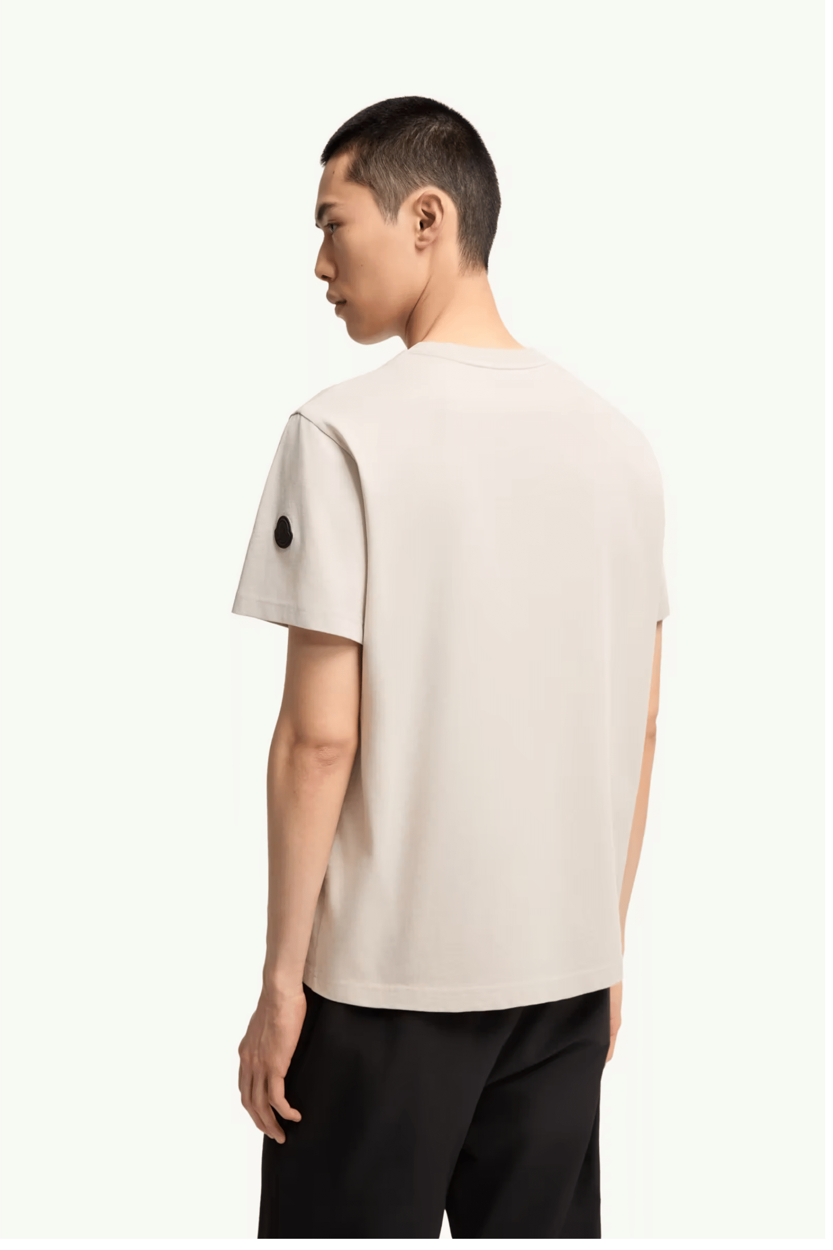Tee-Shirt Coton Ivoire Logo Texturé