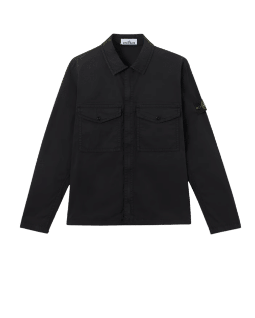 Surchemise zippée de coton Noir