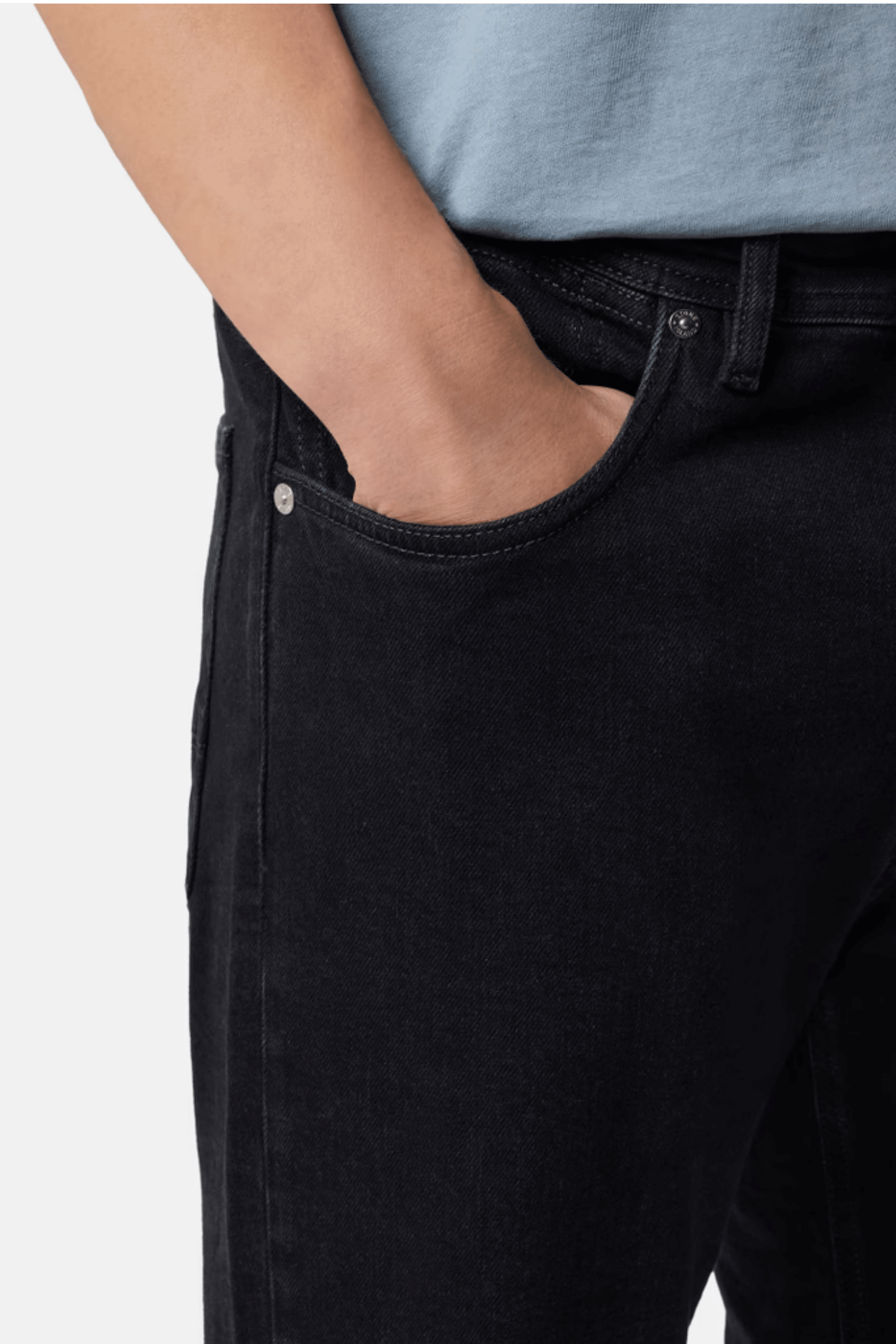 Jeans Denim Indigo Noir Rincé