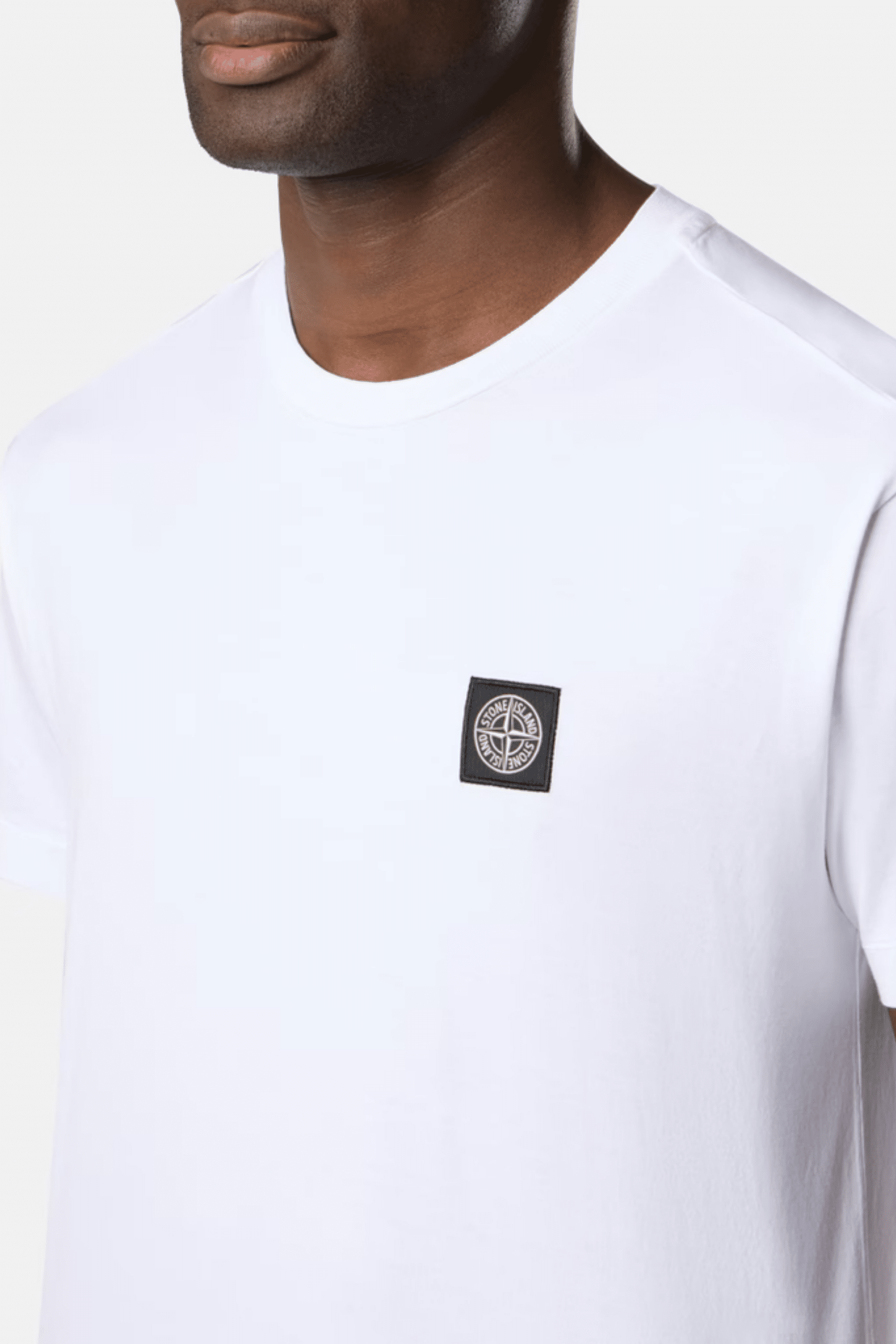 Tee-Shirt Coton Blanc Logo Compass noir