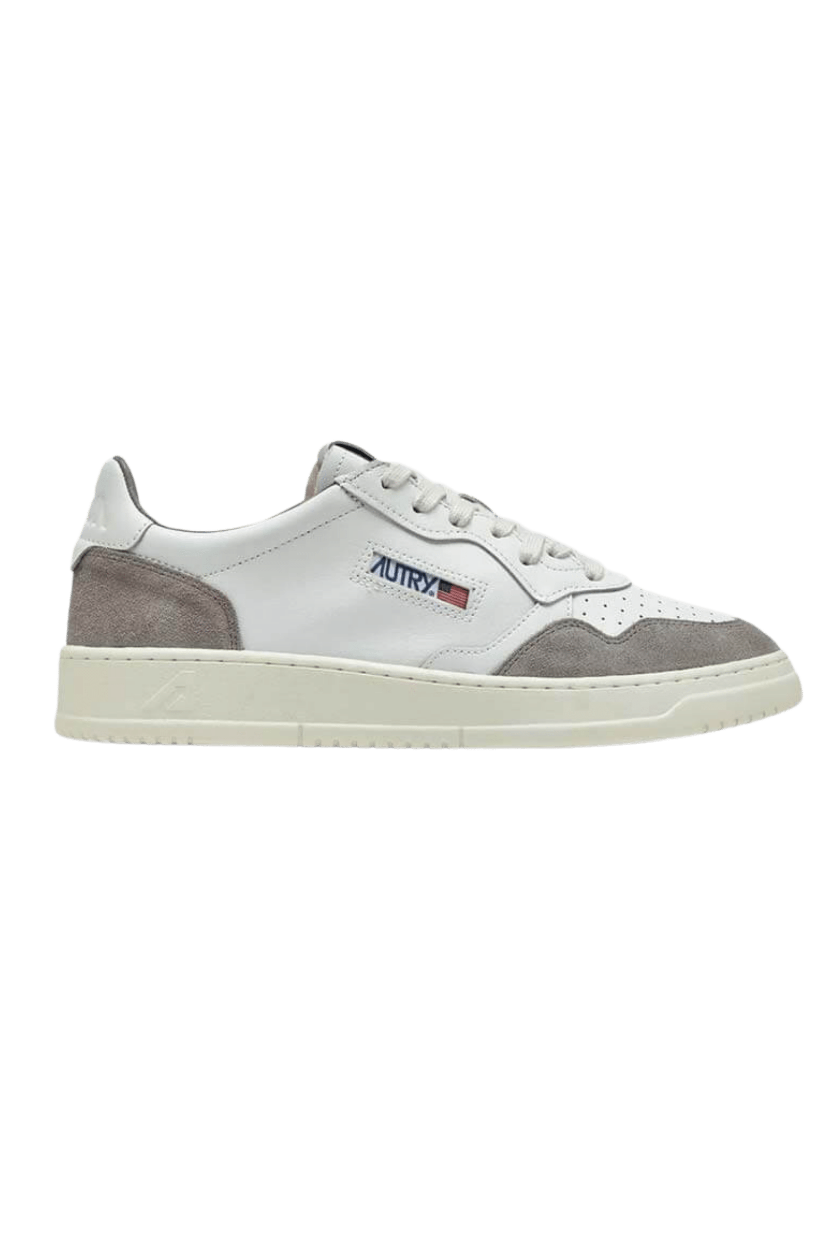 Sneakers Medalist Cuir Blanc Daim Ciment