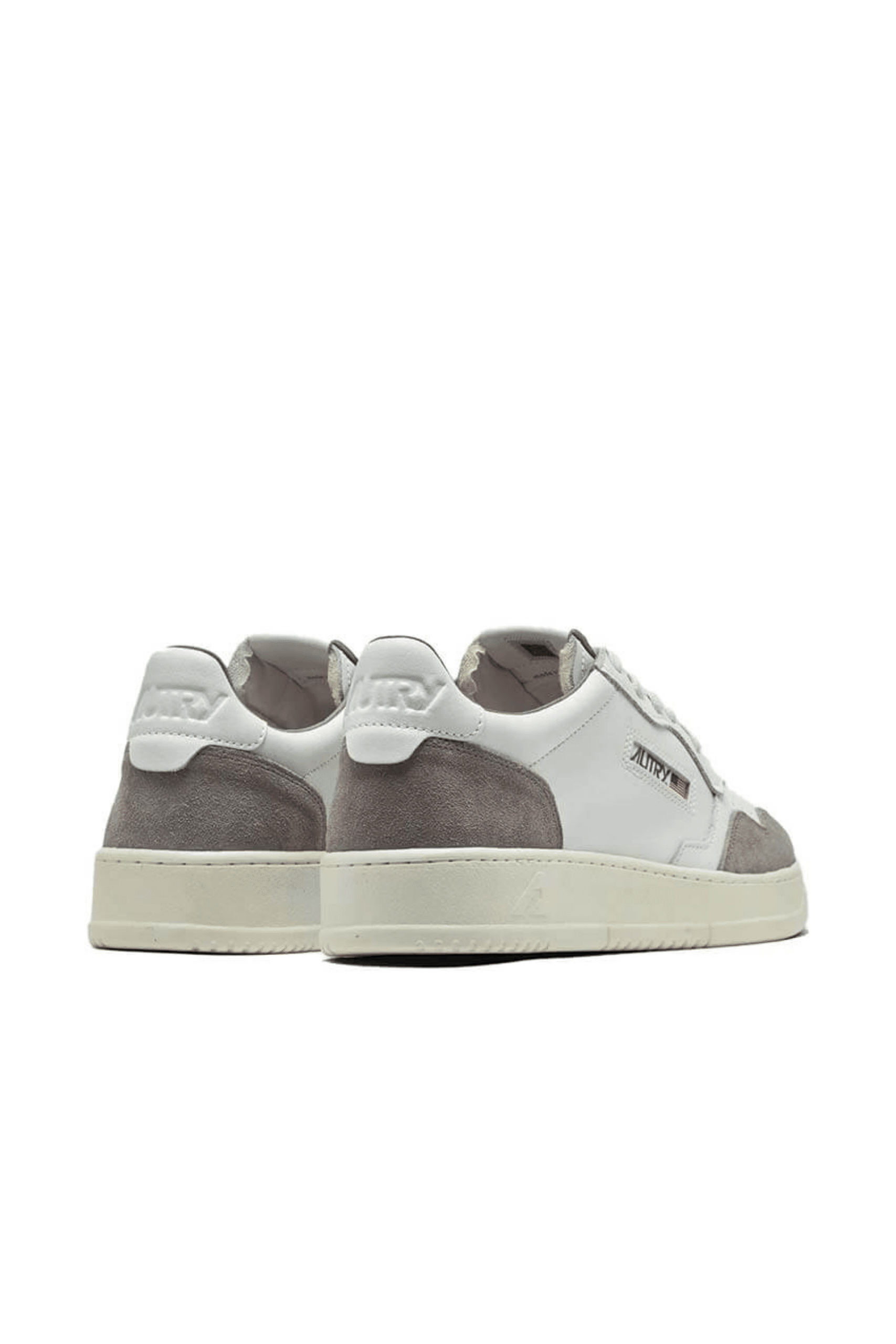 Sneakers Medalist Cuir Blanc Daim Ciment