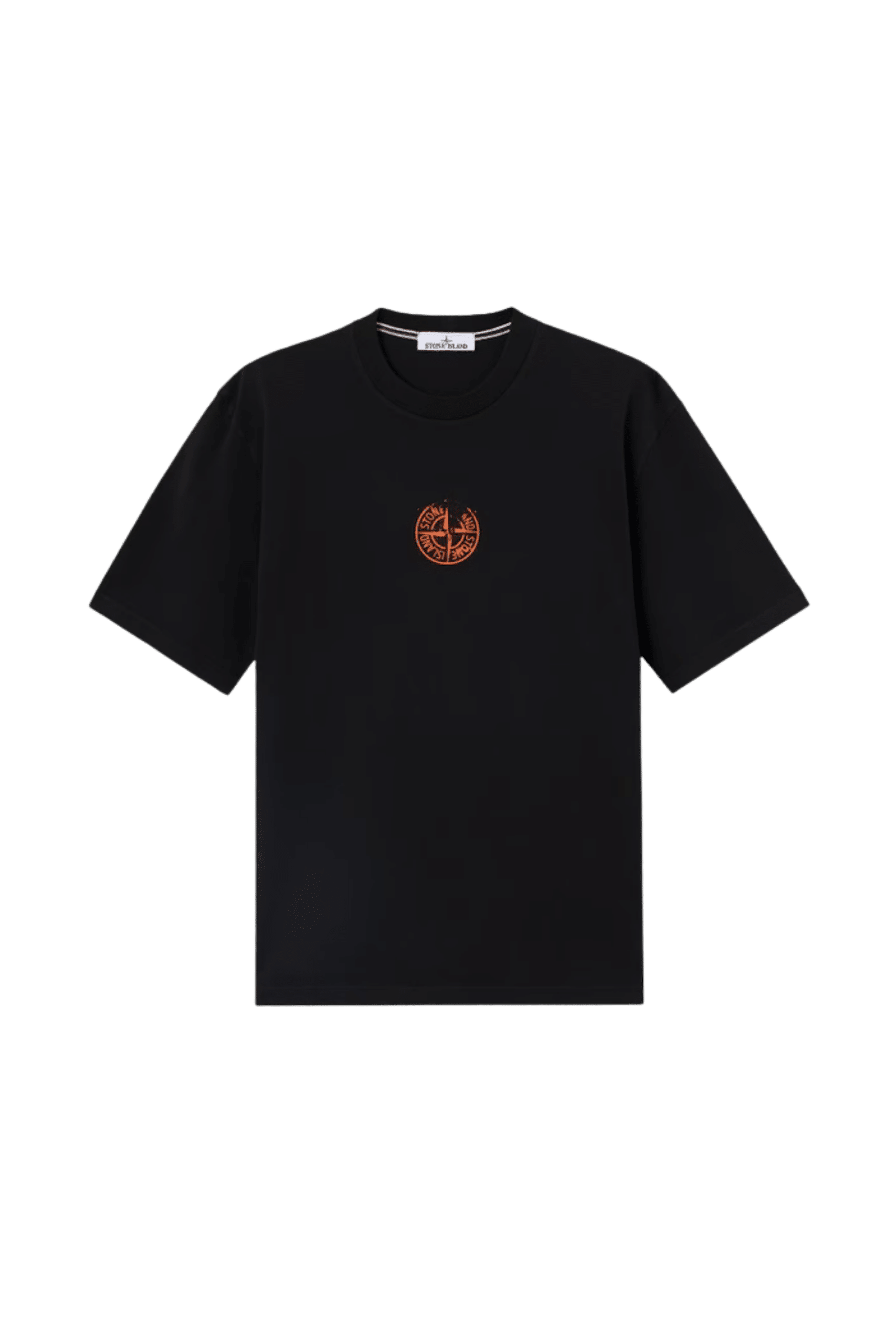 Tee-Shirt Logo Compass Floqué Noir