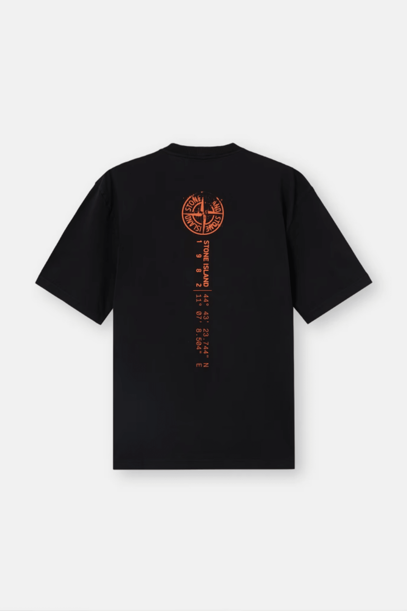 Tee-Shirt Logo Compass Floqué Noir