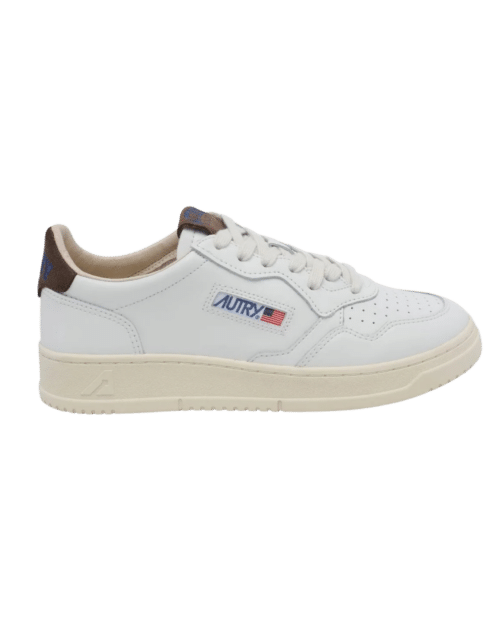 Sneakers Medalist Cuir Blanc Marron
