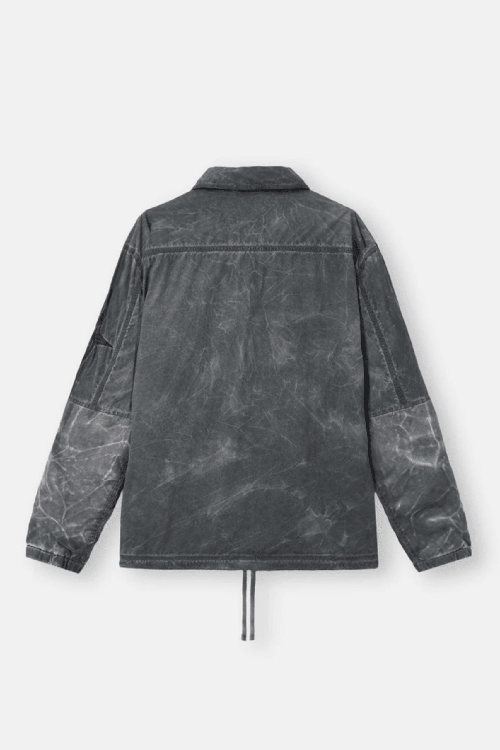 Surchemise Nylon Noir Aspect Irrégulier