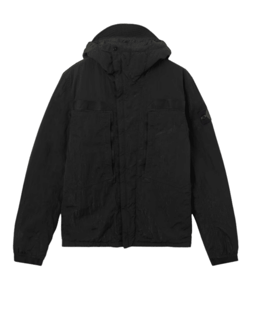 Parka Courte Matelassée Noire.