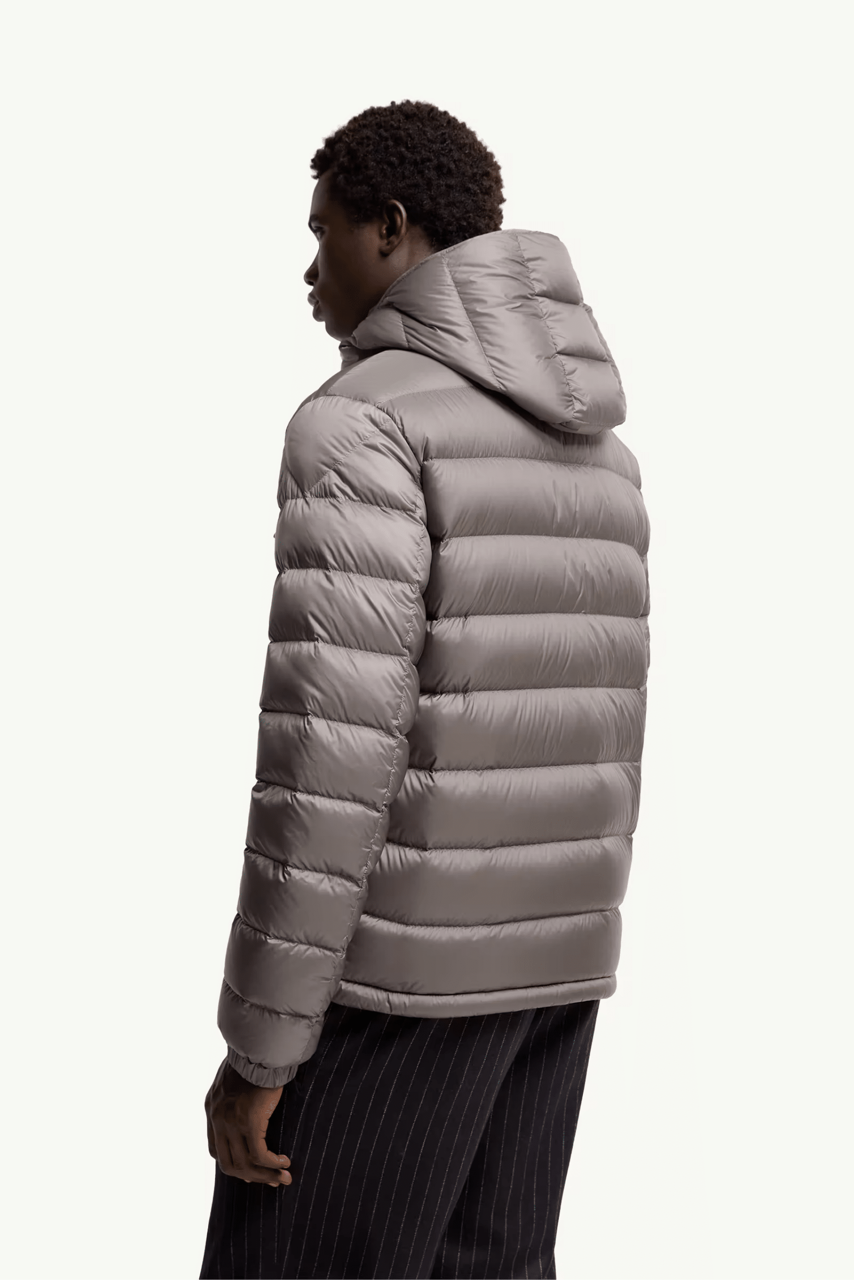 Doudoune Courte A Capuche Verith Gris,