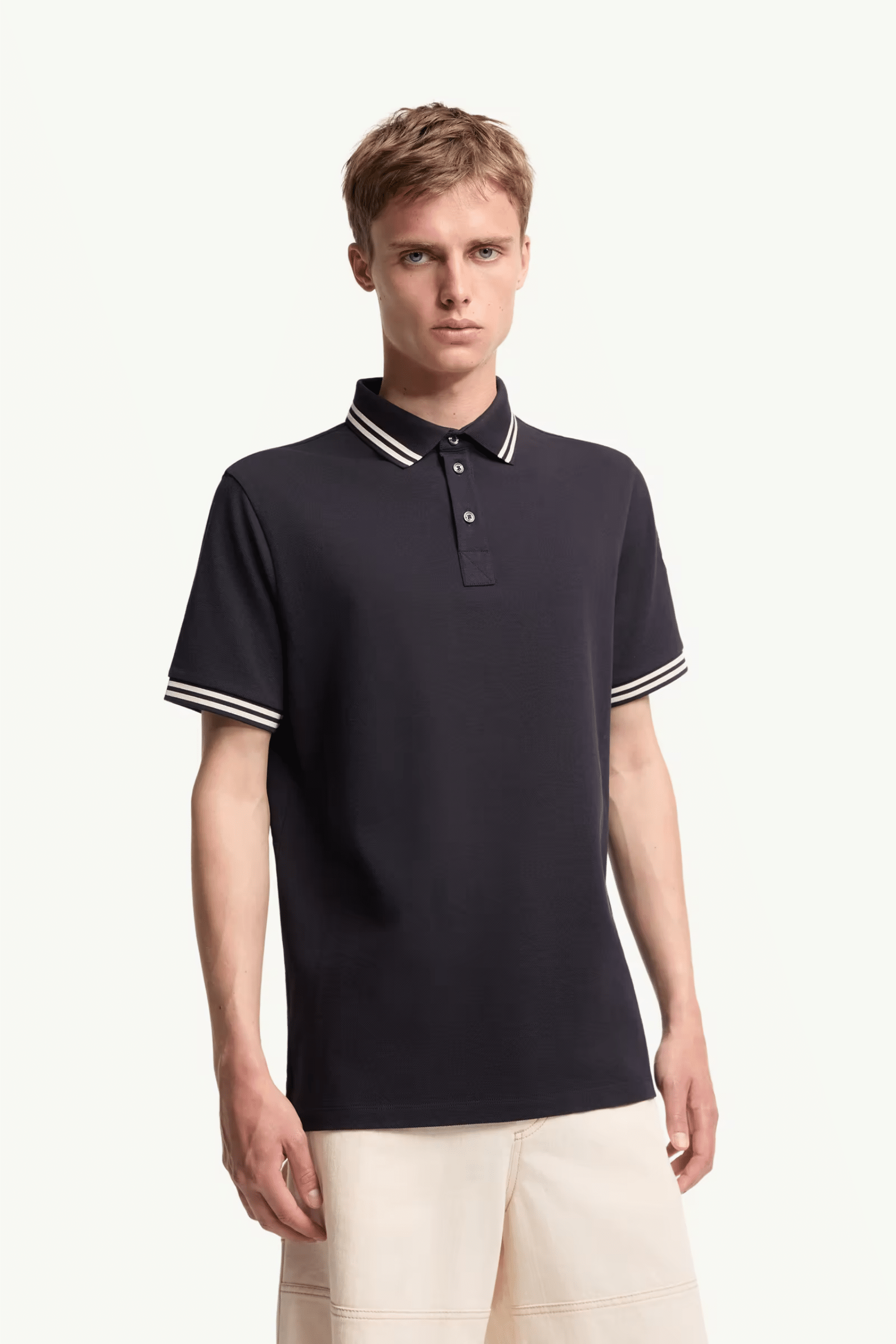 Polo Marine Bordures Rayées