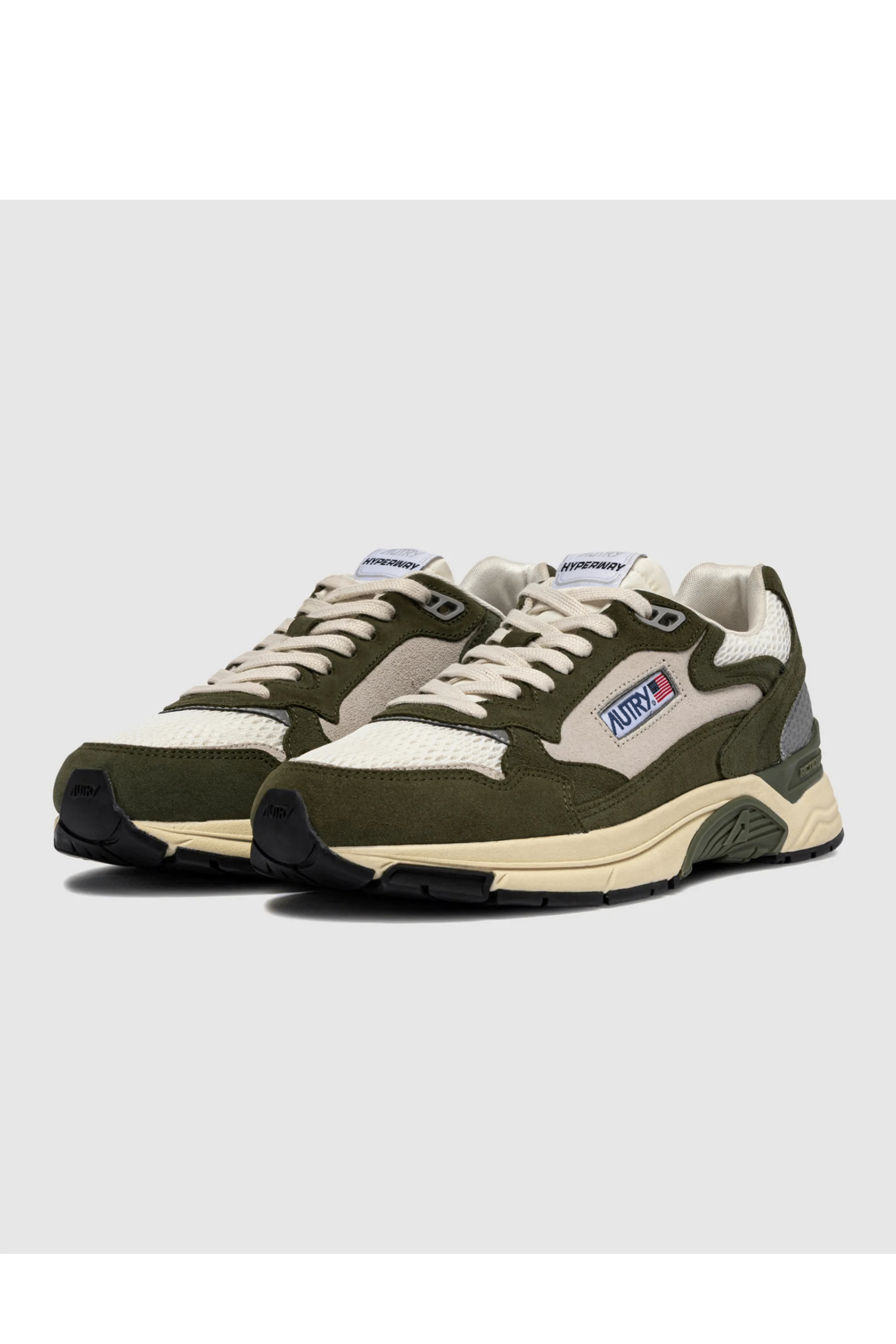 Sneakers Hyperway Suède Mesh Sauge