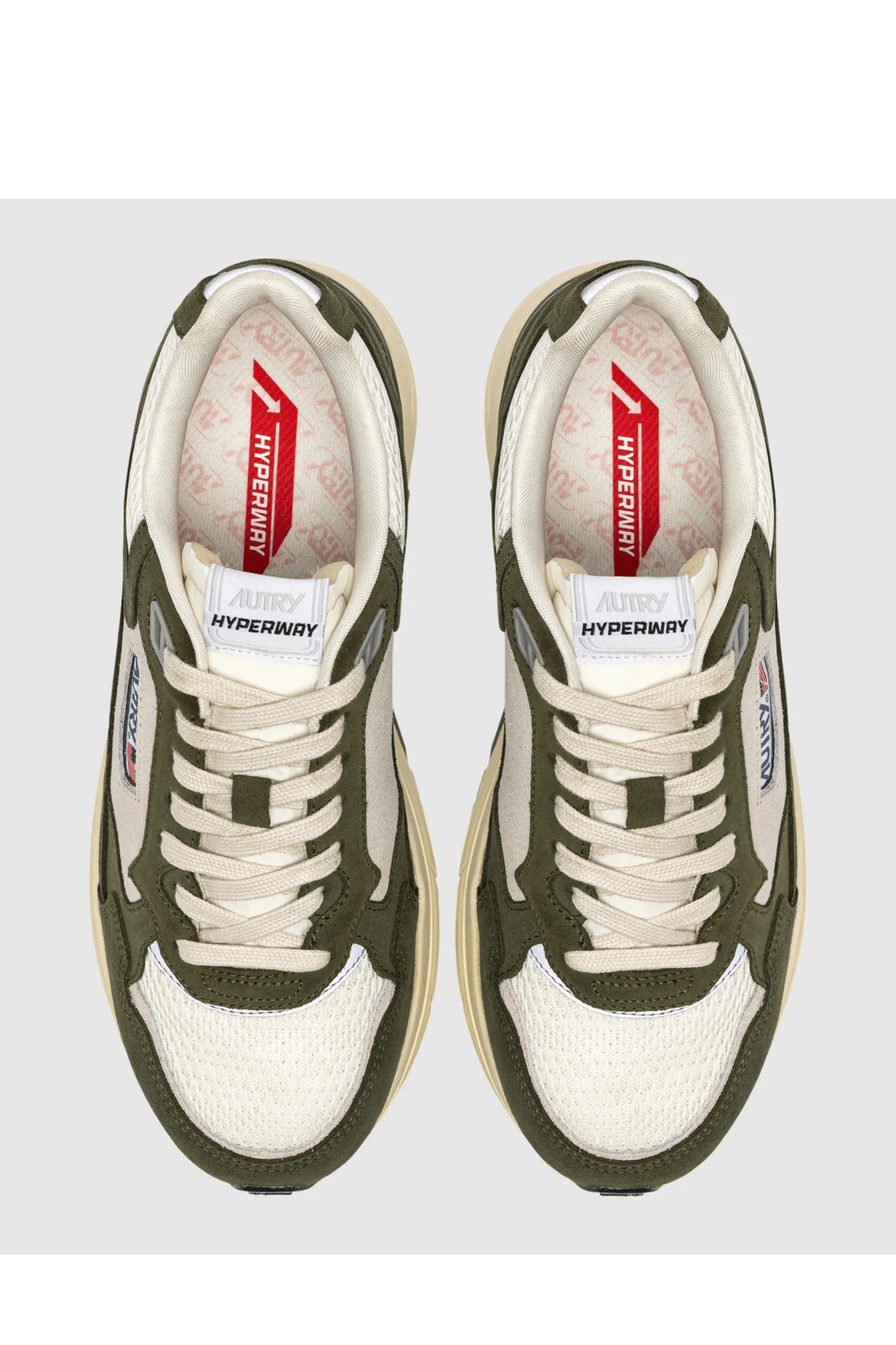 Sneakers Hyperway Suède Mesh Sauge