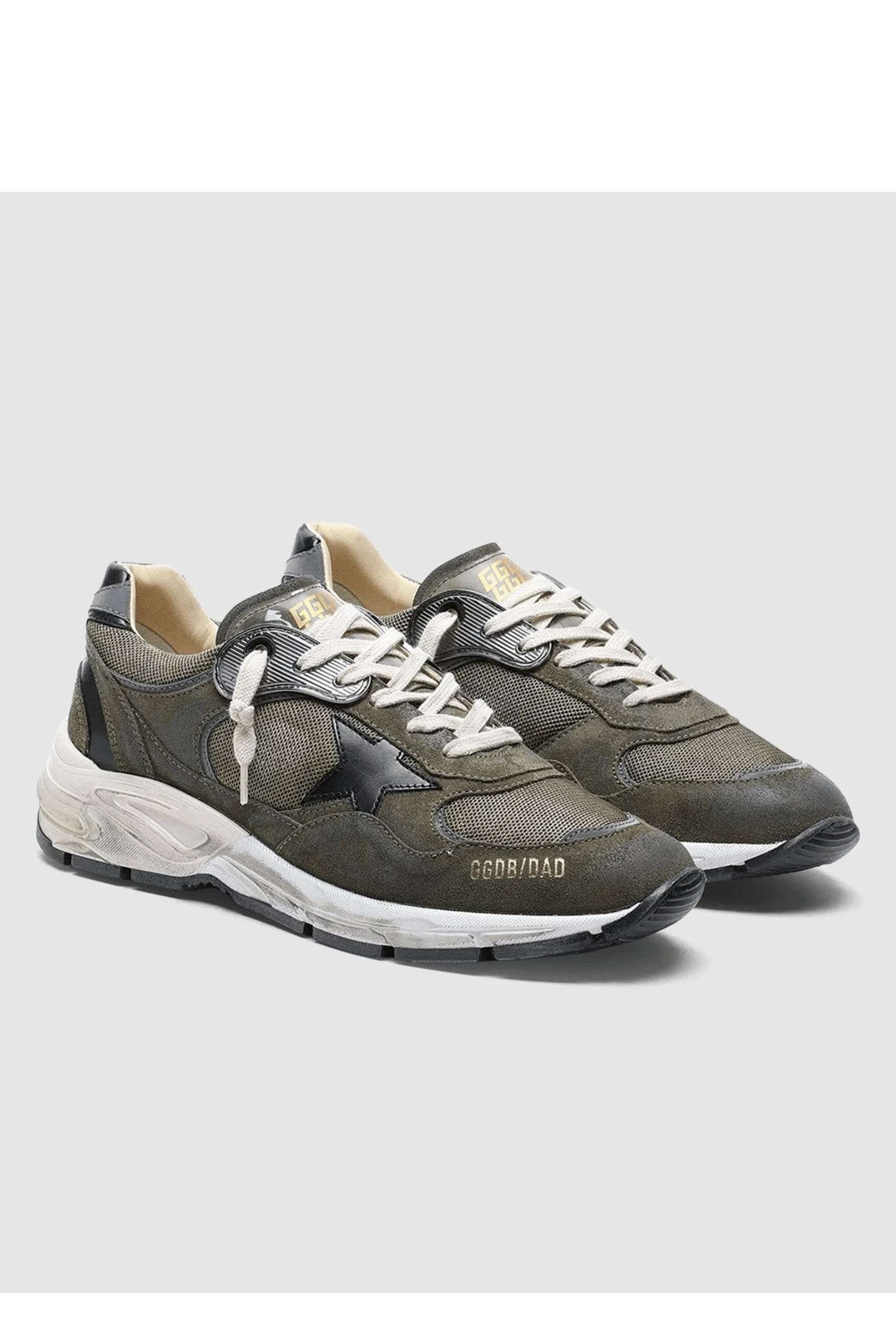 Sneakers Running Dad Noir Vert Gris Noir