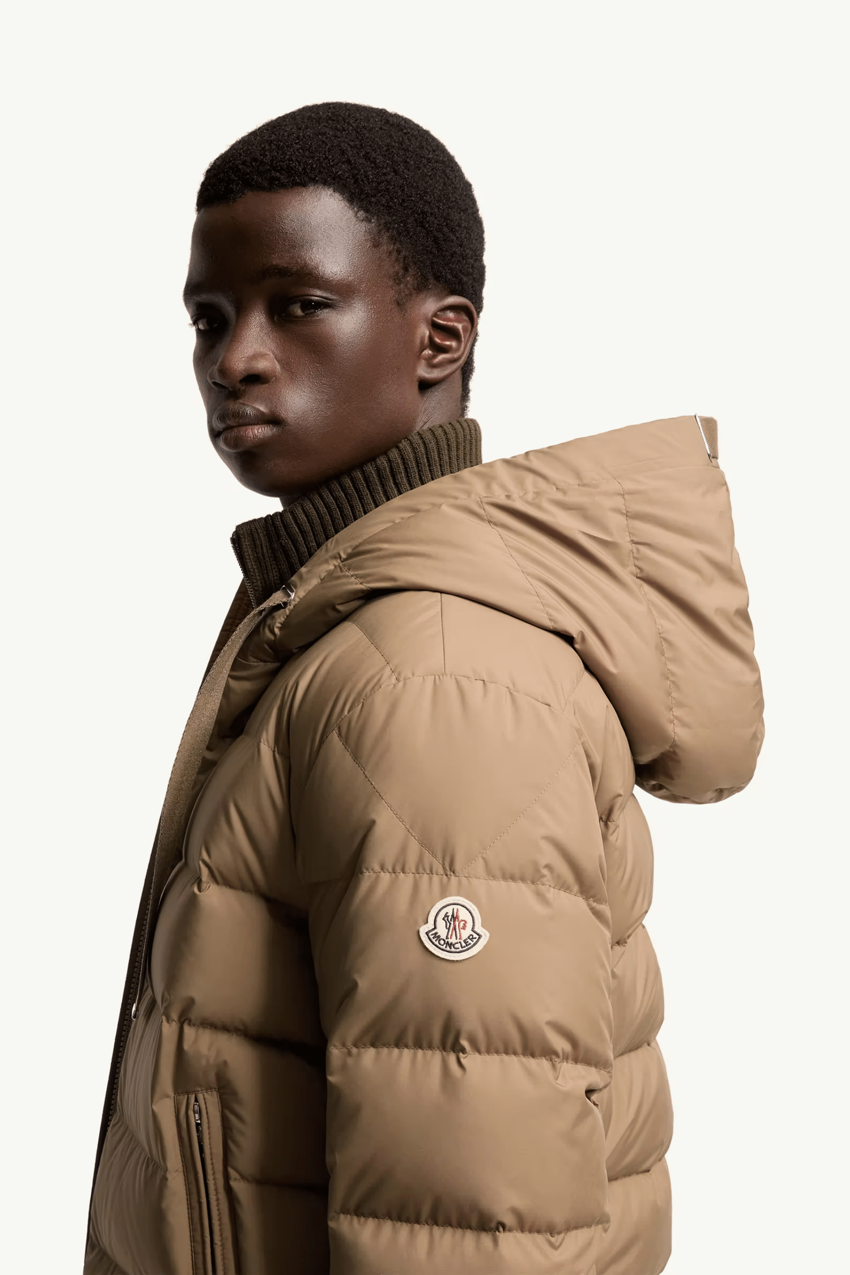 Doudoune A Capuche Zeflor Beige