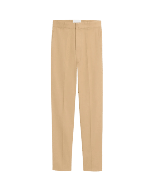 Pantalon Coupe Parisienne Coton Beige