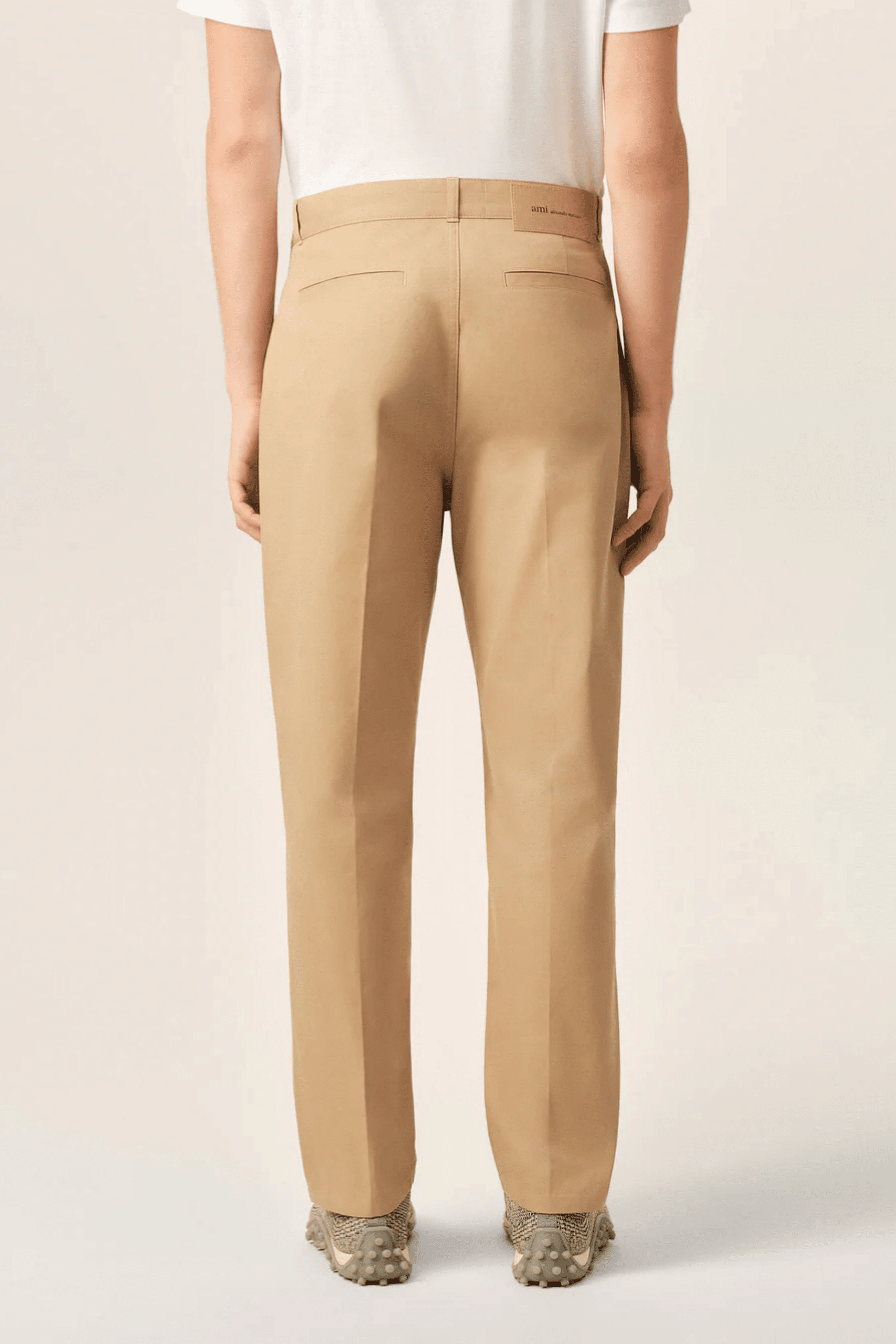Pantalon Coupe Parisienne Coton Beige