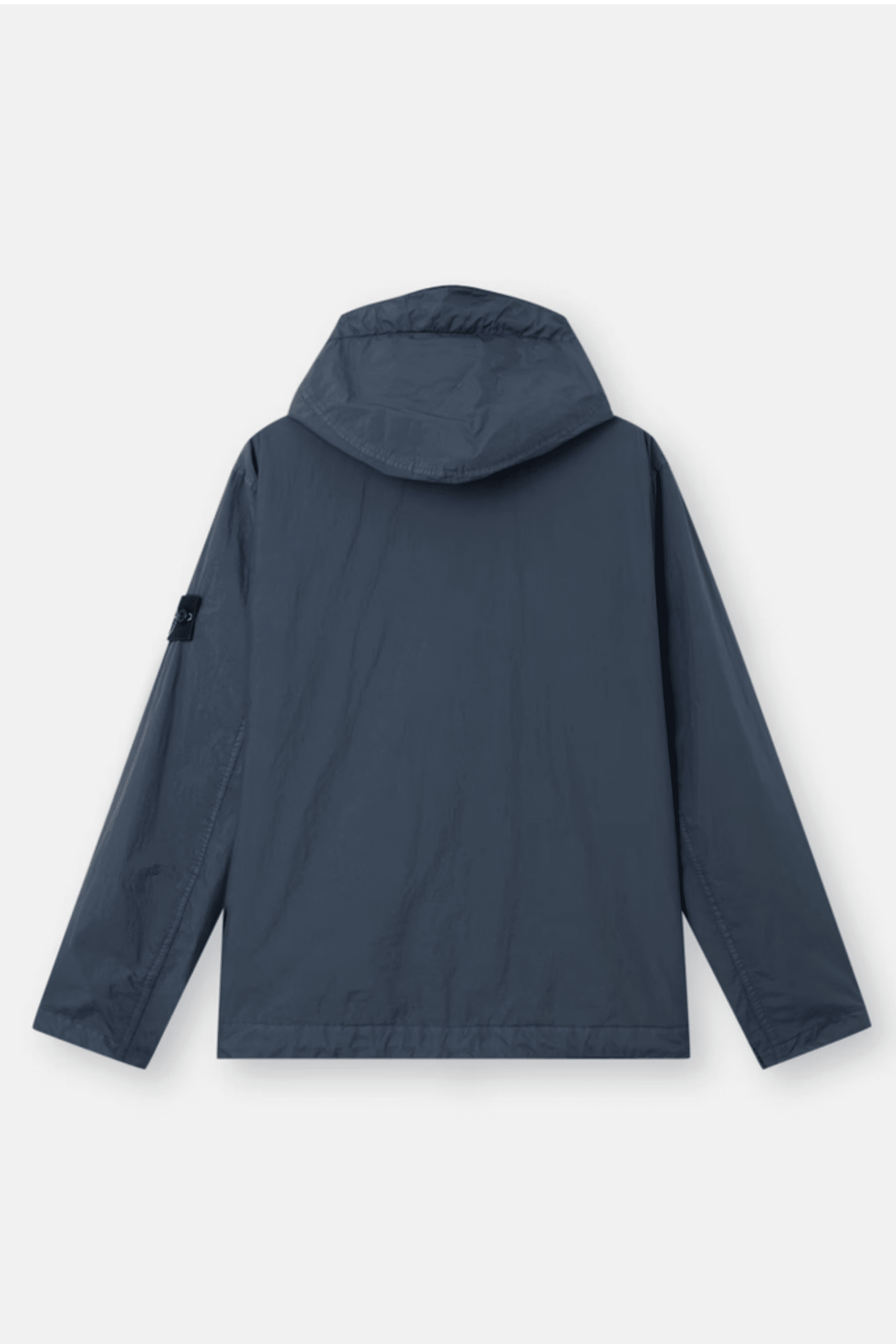 Coupe Vent Capuche Nylon Bleu Ardoise