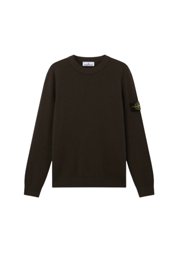 Pull Col Rond Laine Gris Charbon