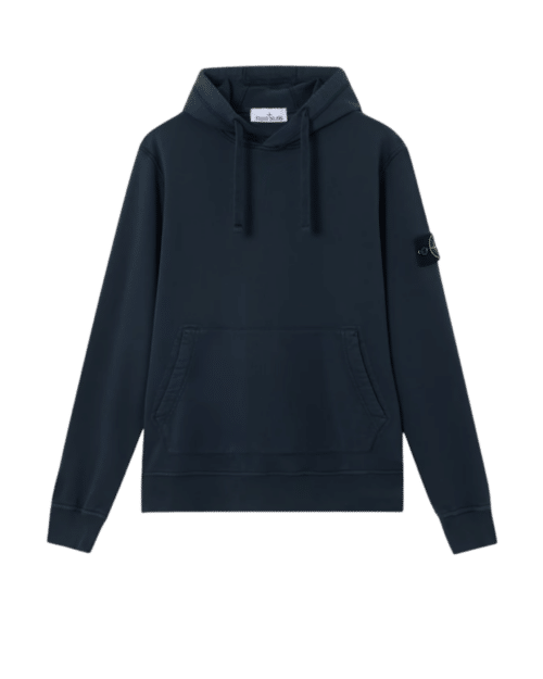 Hoodie Molleton de Coton Marine