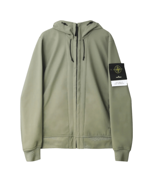 Blouson Léger Capuche Vert Laurier