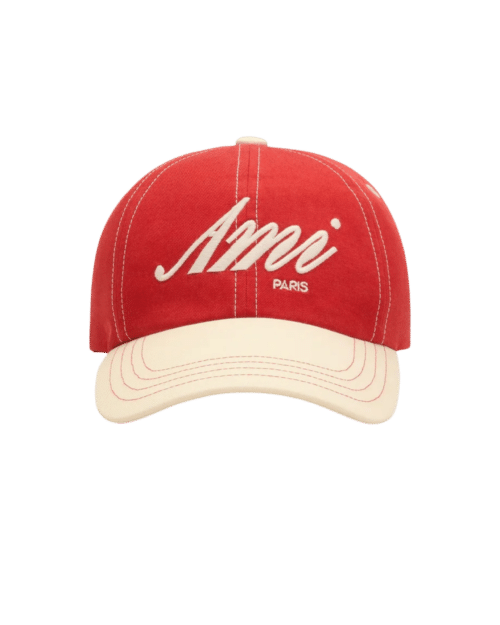 Casquette Rouge Ivoire Broderie Ivoire