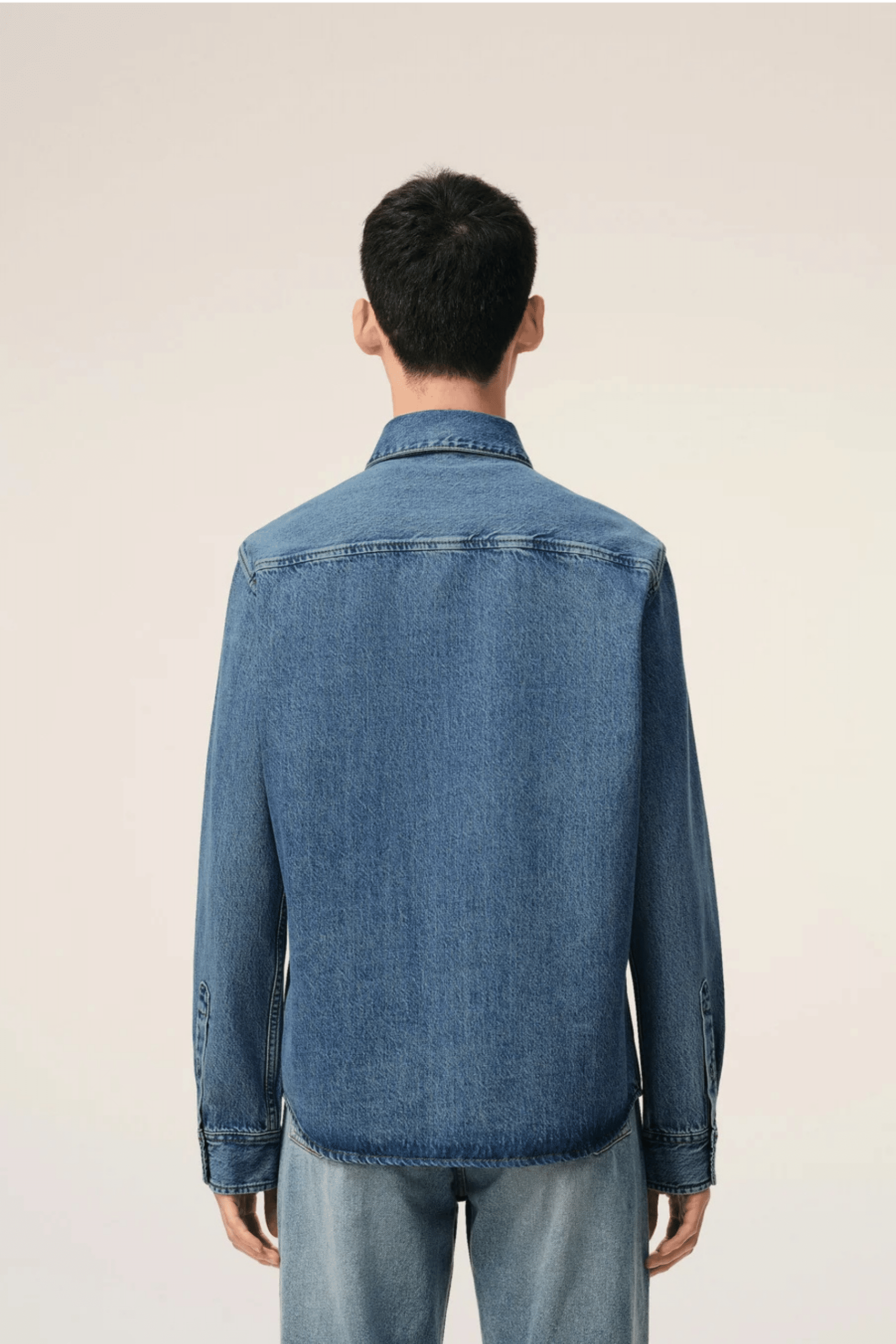 Chemise Denim Bleu Cœur Tabac