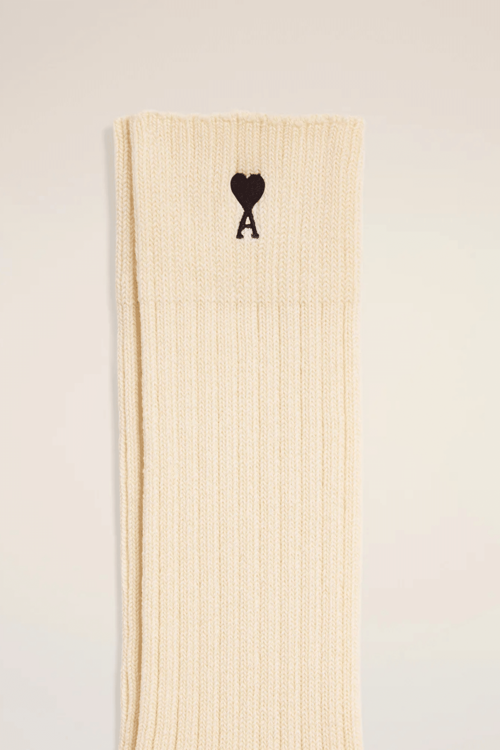 Pack Chaussettes x3 Coton Ivoire Cœur Noir