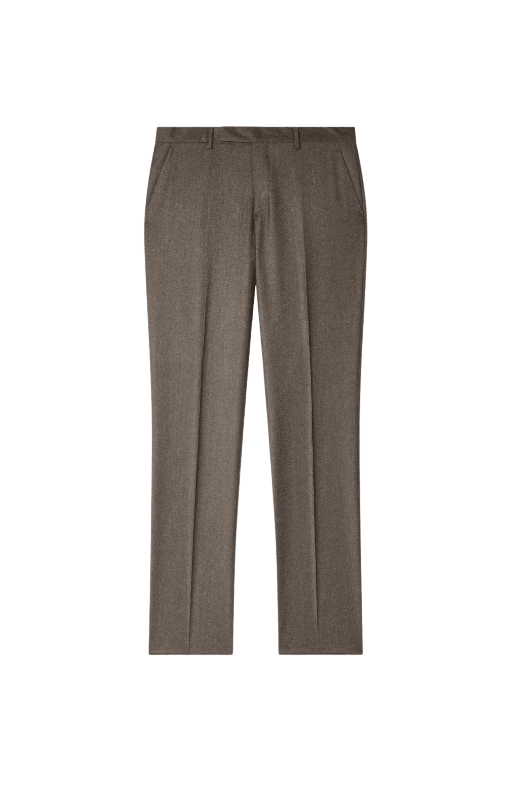 Pantalon Slim Laine Cachemire Marron