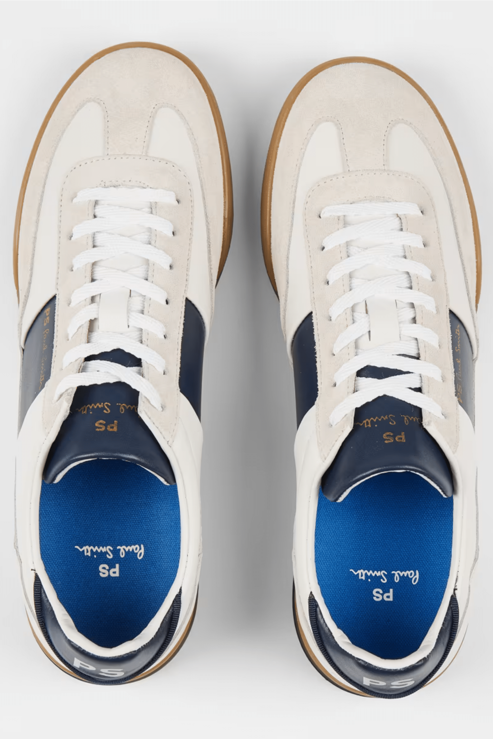Sneakers Dover Cuir blanc et marine