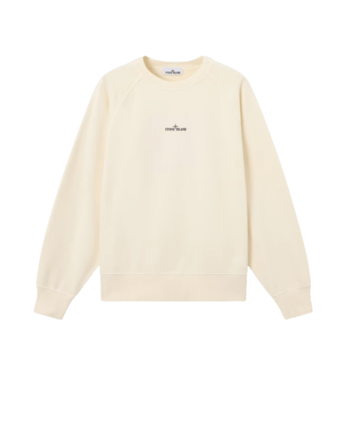 Sweat Coton Ivoire Logo Flocké