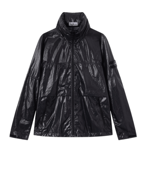 Veste Capuche Nylon Technique Noir