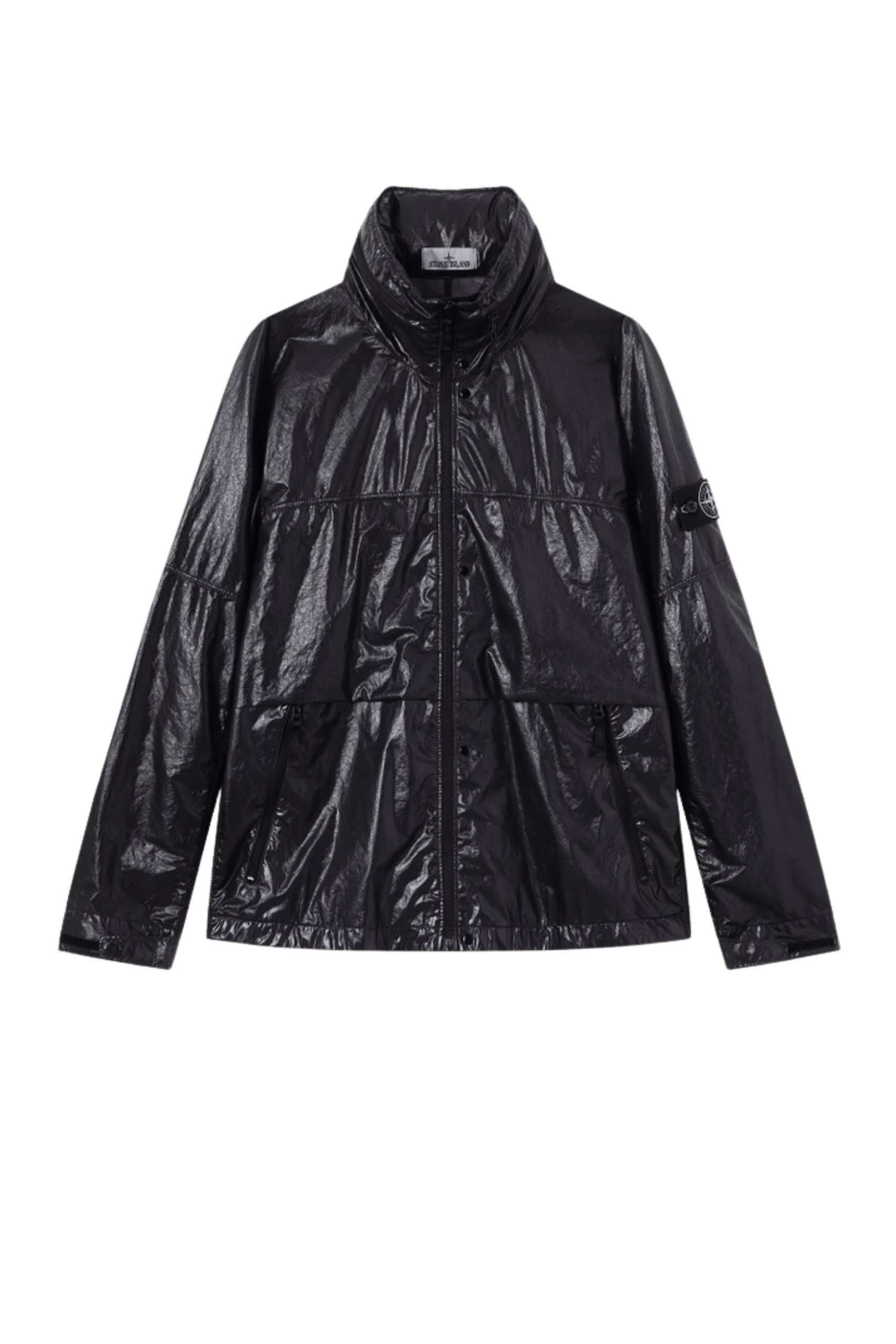 Veste Capuche Nylon Technique Noir