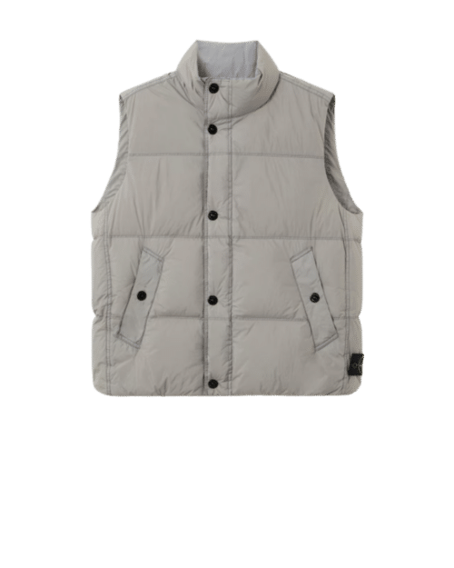 Gilet Doudoune Nylon Gris