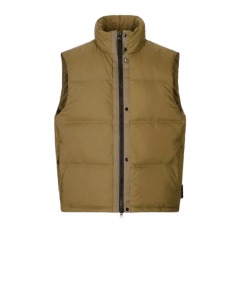 Gilet Doudoune Nylon Vert Militaire