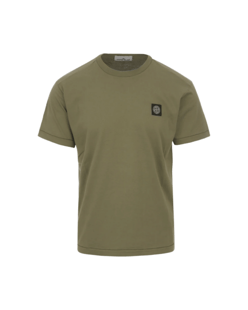 Tee-Shirt Coton Vert Militaire Logo