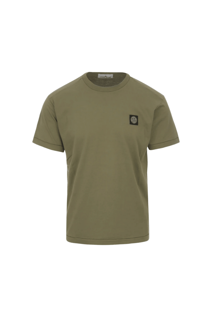 Tee-Shirt Coton Vert Militaire Logo