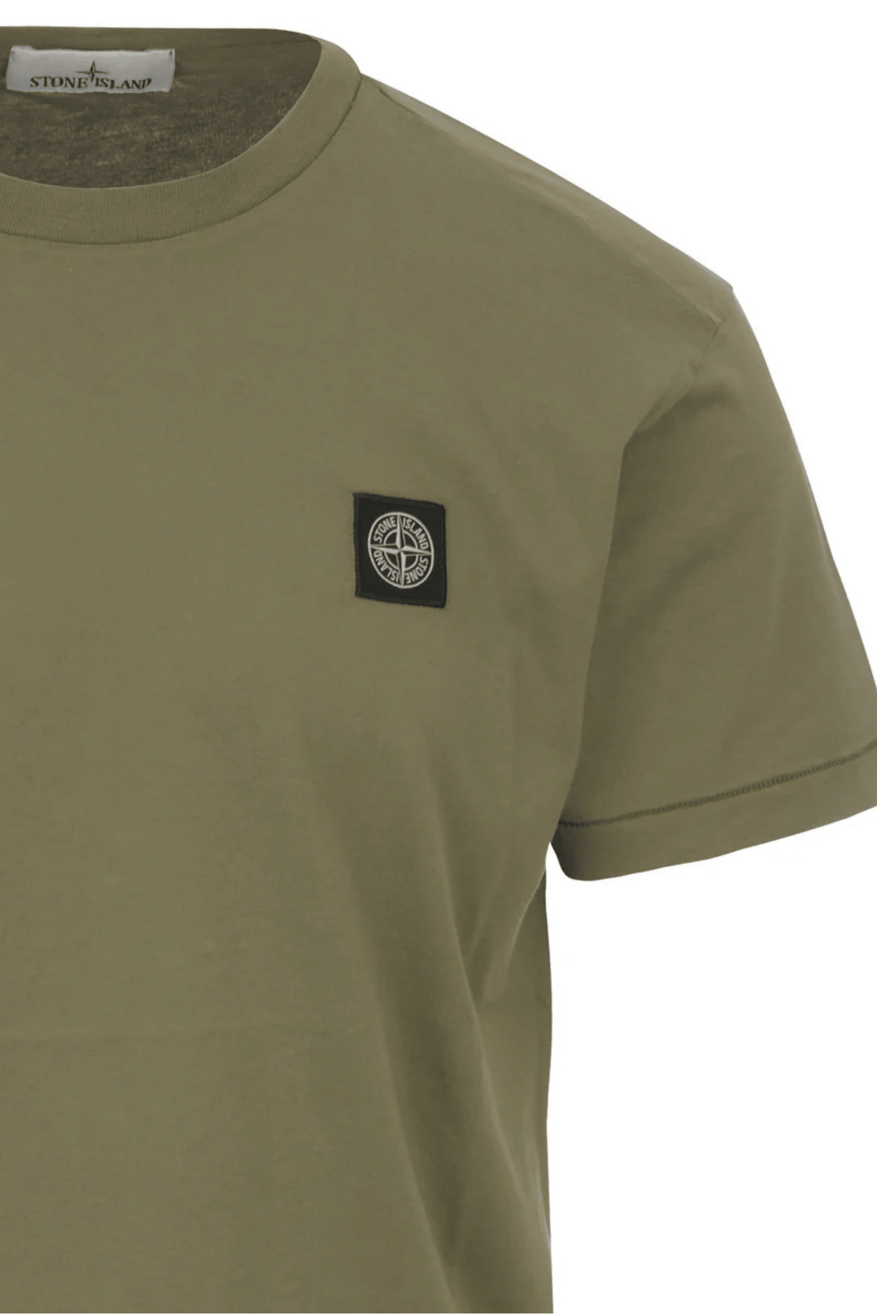 Tee-Shirt Coton Vert Militaire Logo