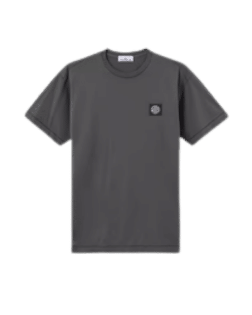 Tee-Shirt Coton Gris Plomb Logo
