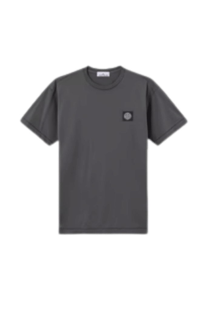 Tee-Shirt Coton Gris Plomb Logo