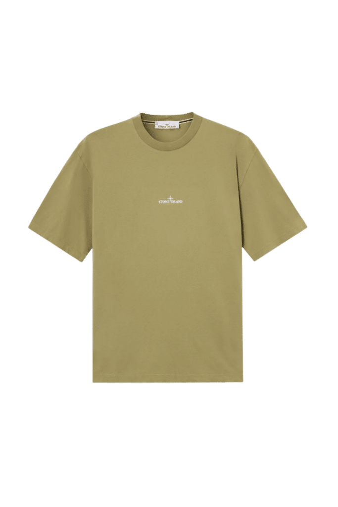 Tee-Shirt Logo Floqué Vert Laurier