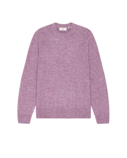 Pull Laine Alpaga Rose Chiné