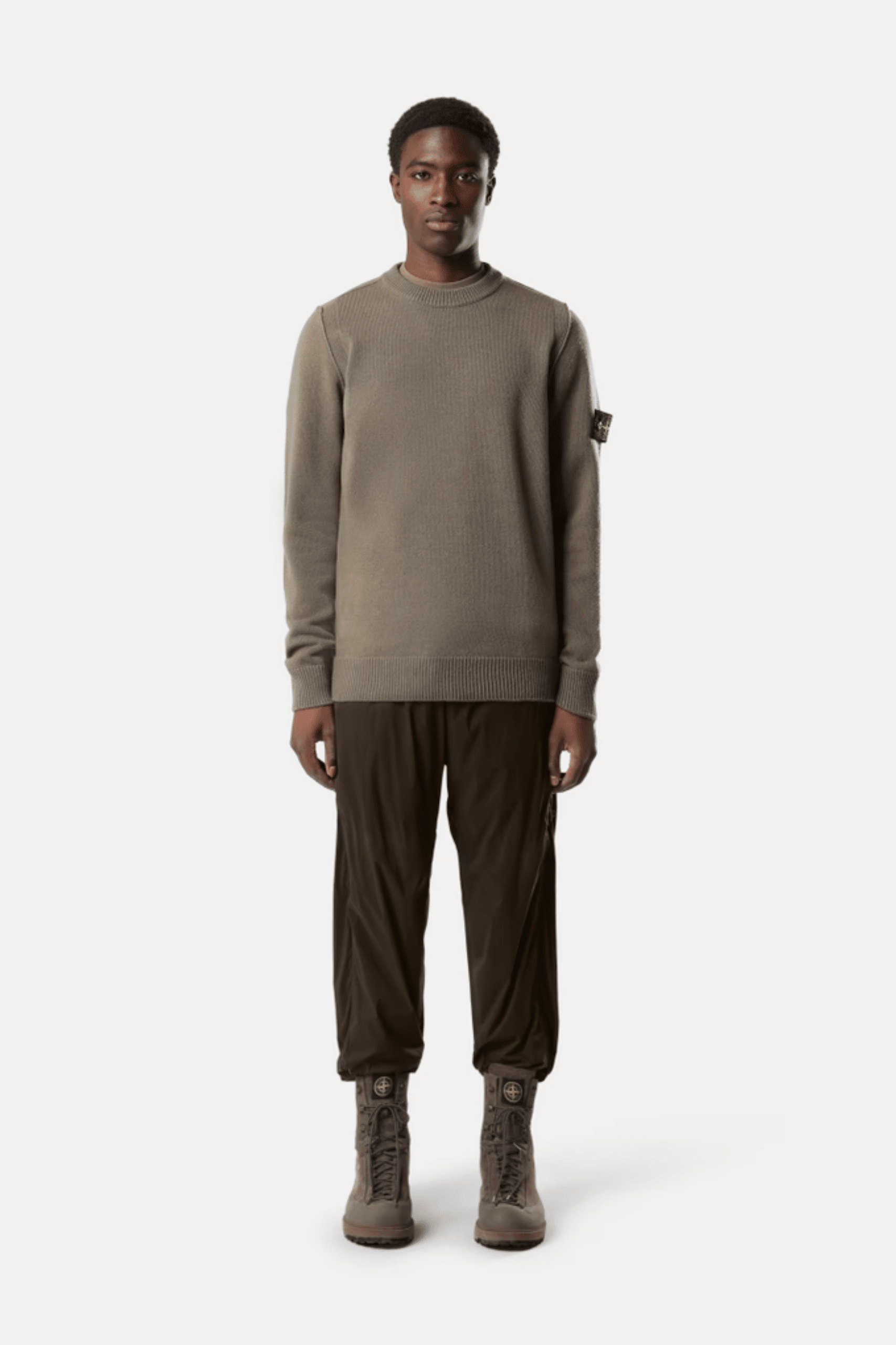 Pull Laine Nylon Vert Militaire