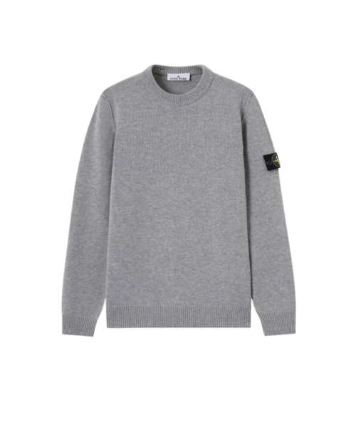 Pull Laine Nylon Gris Chiné