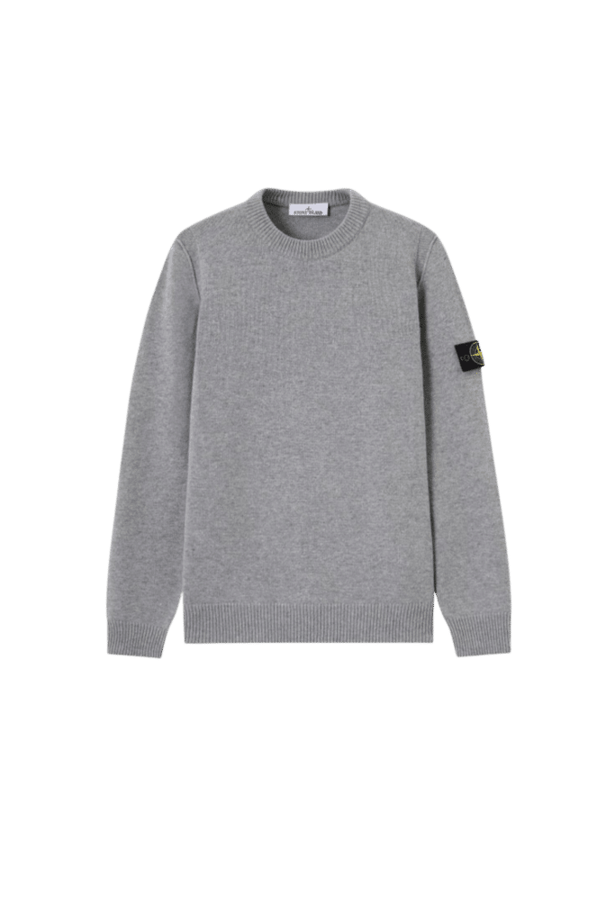 Pull Laine Nylon Gris Chiné