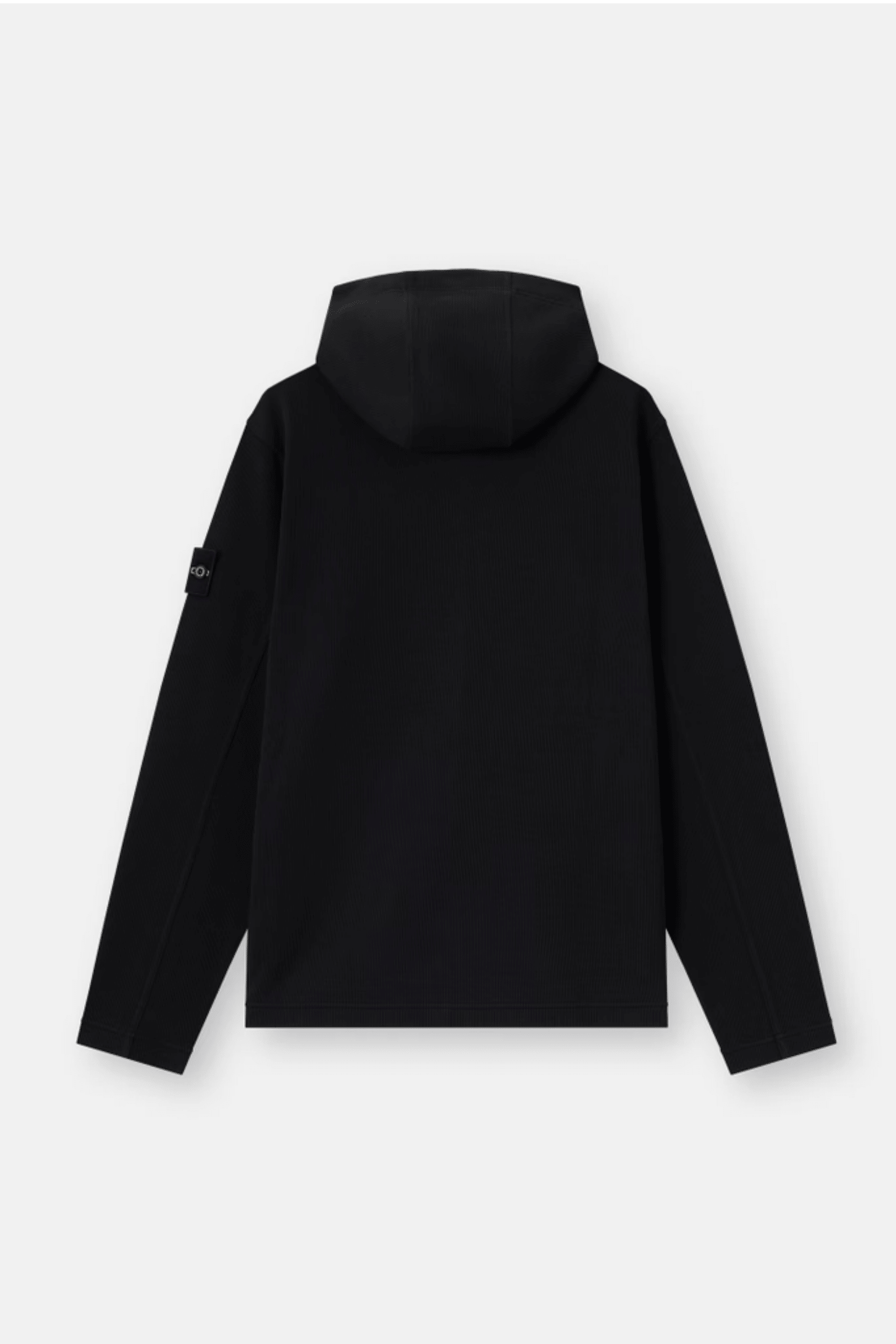 Hoodie Zippé Coton Noir