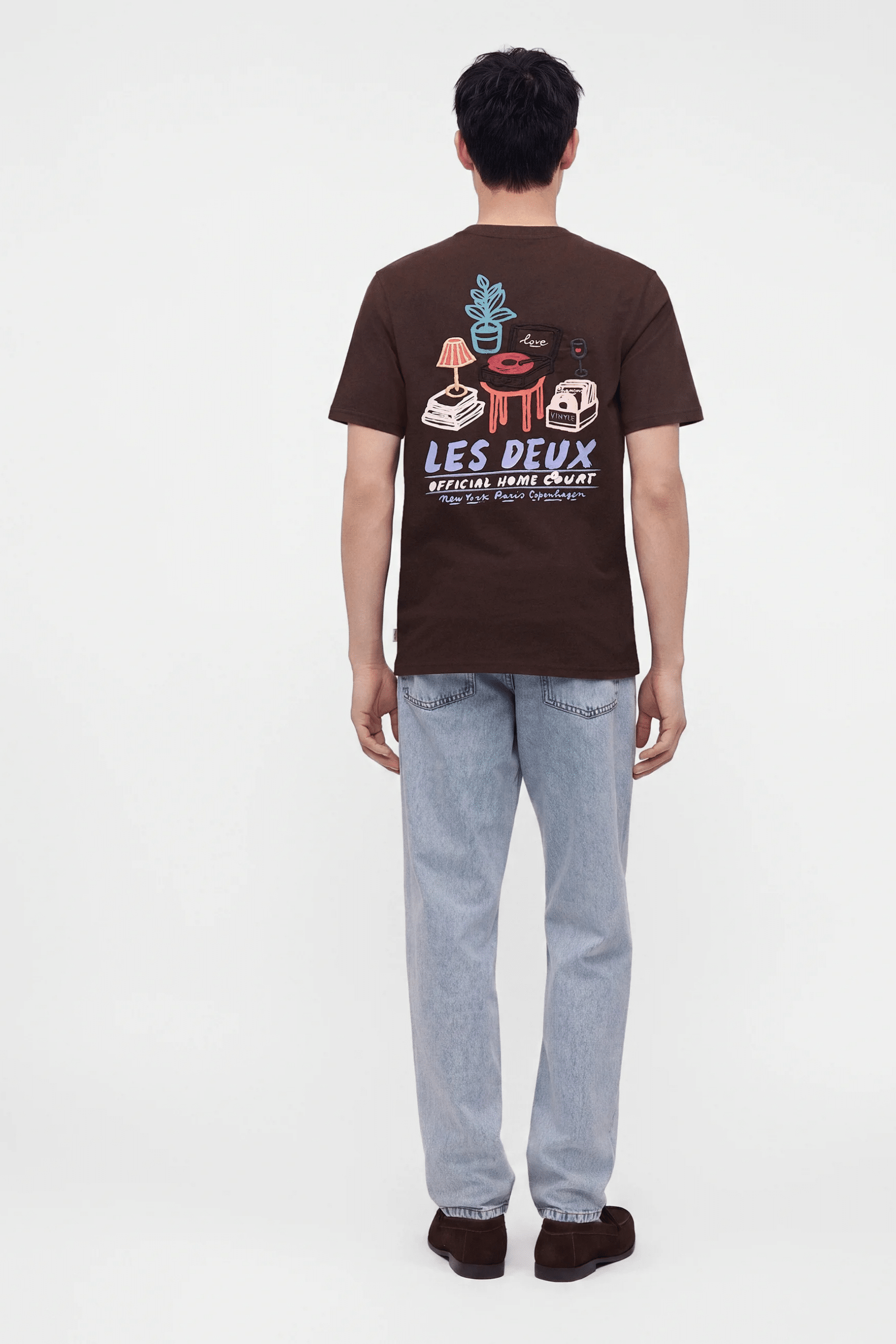 Tee-Shirt Record Coton Marron