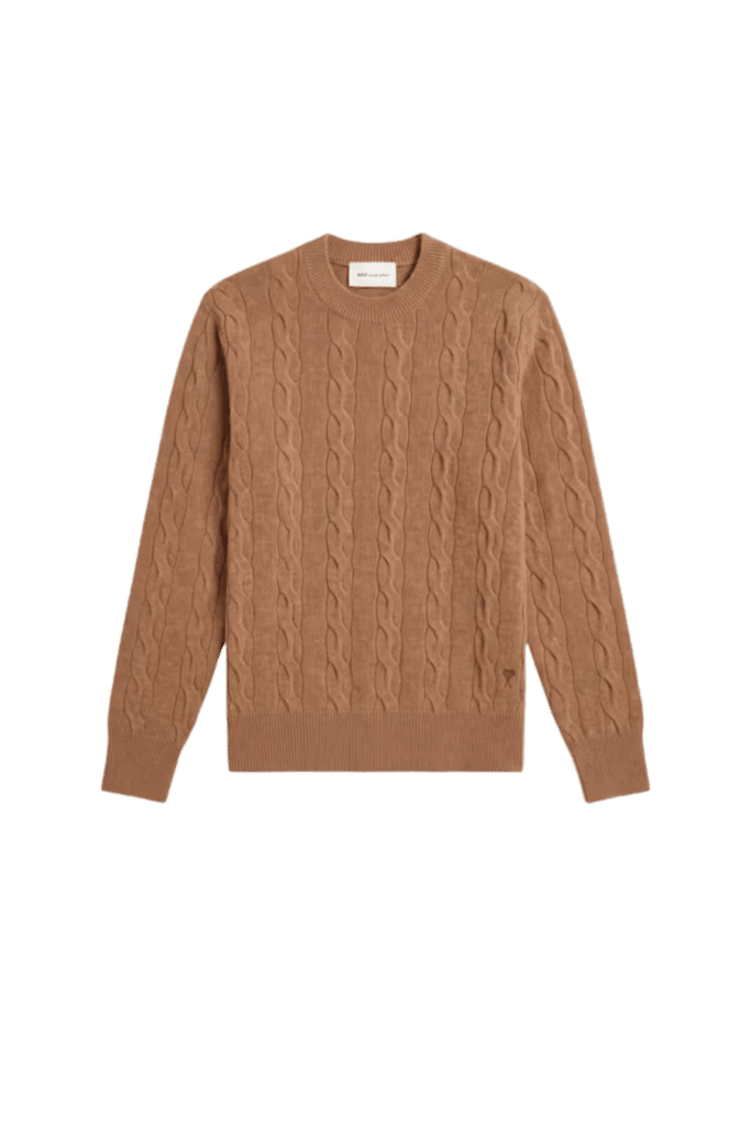 Pull Laine Mérinos Torsadé Camel