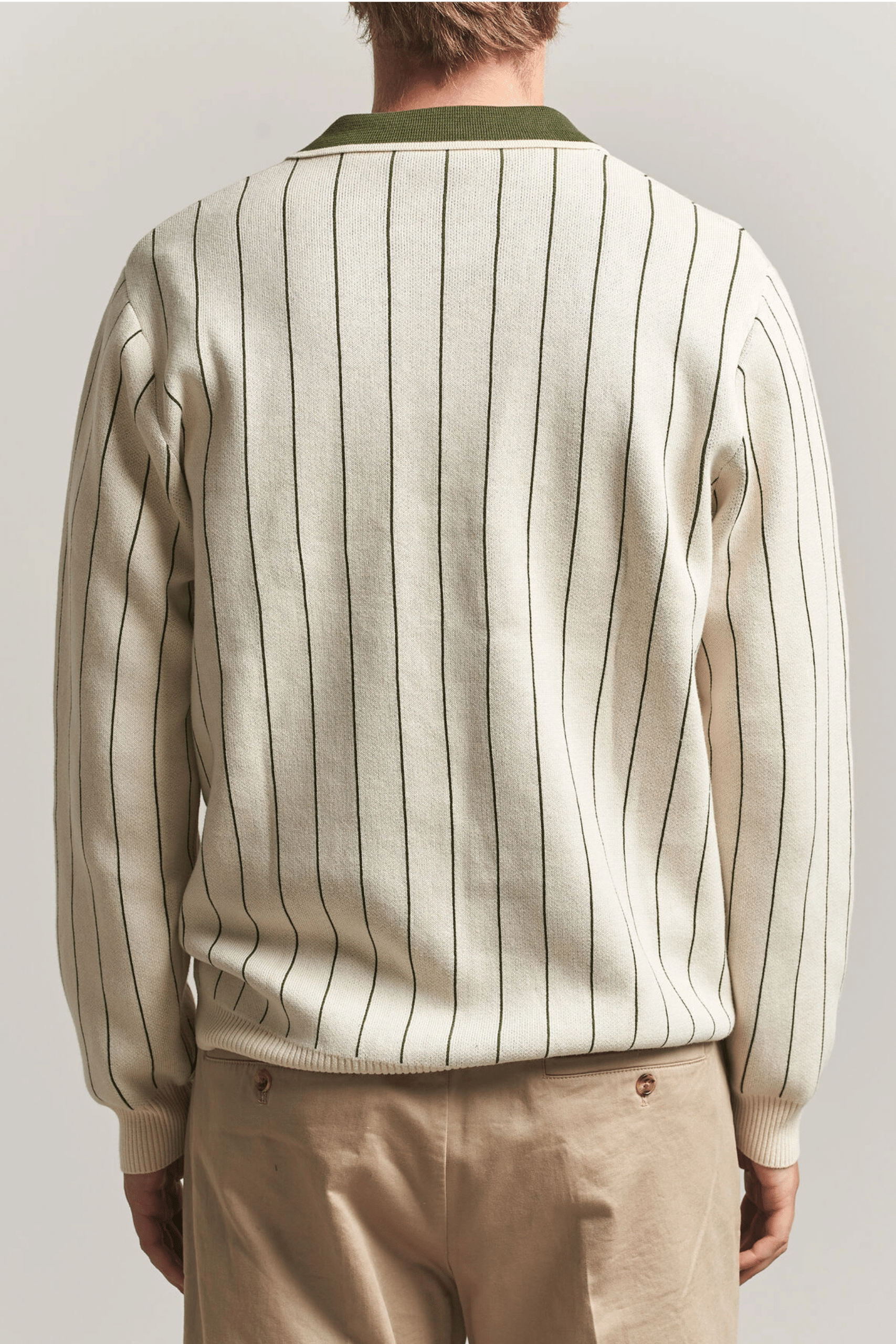 Polo Manches Longues Coton Ivoire