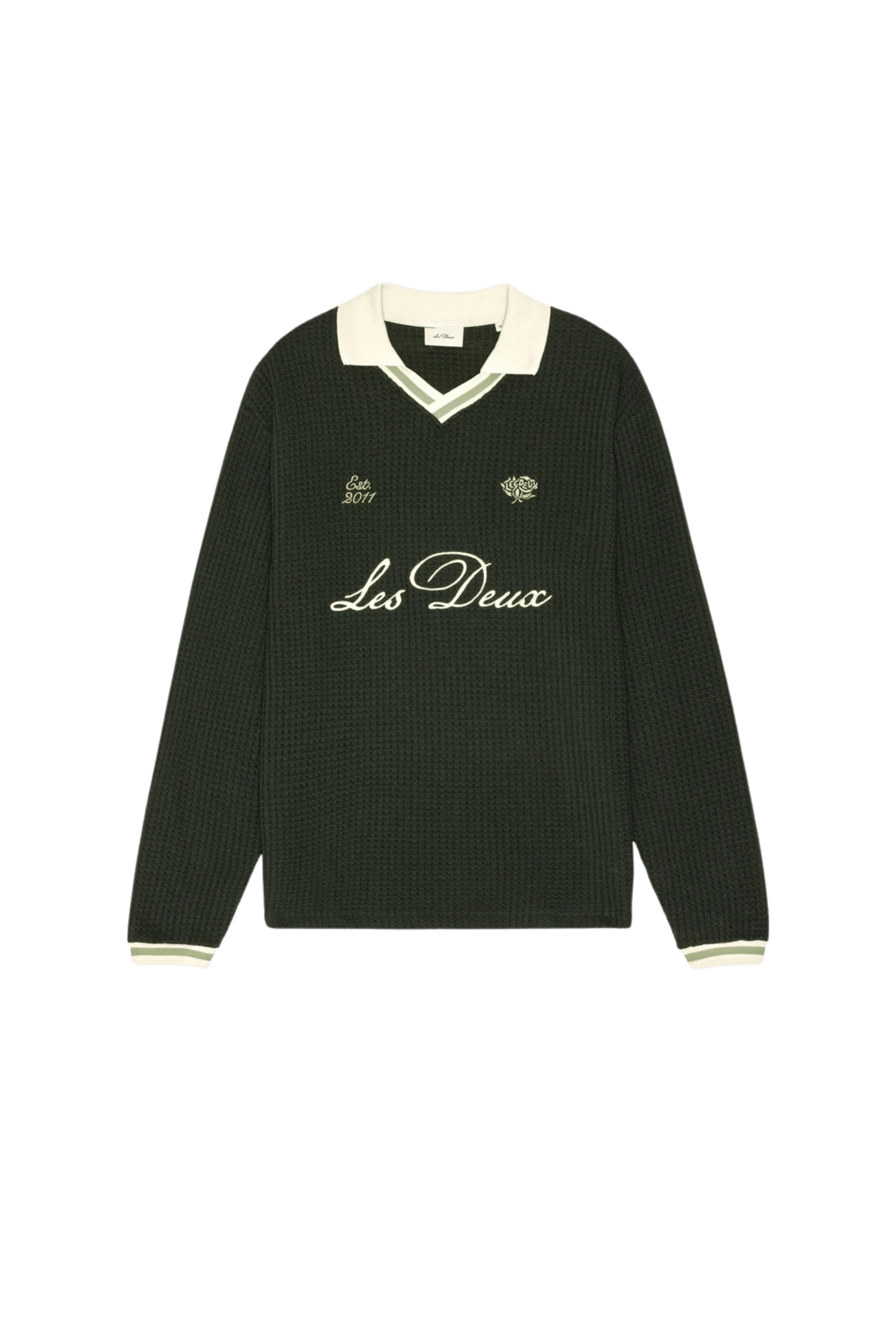 Sweat Waffle Coton Vert